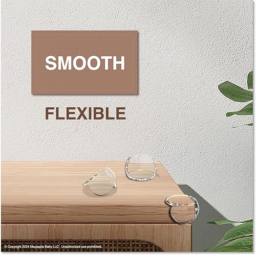 Miniatura 7 de Roving Cove Protector de esquina transparente, adhesivo 3M precintado, pestaña fácil de despegar, sin olor, sin residuos, protectores de seguridad