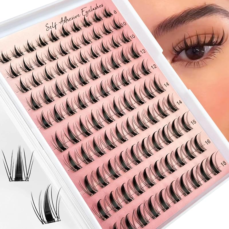 Cílios Postiços em Tufo Fairy Lash Manga com Fios Wispy e Spikes, 100 Unidades