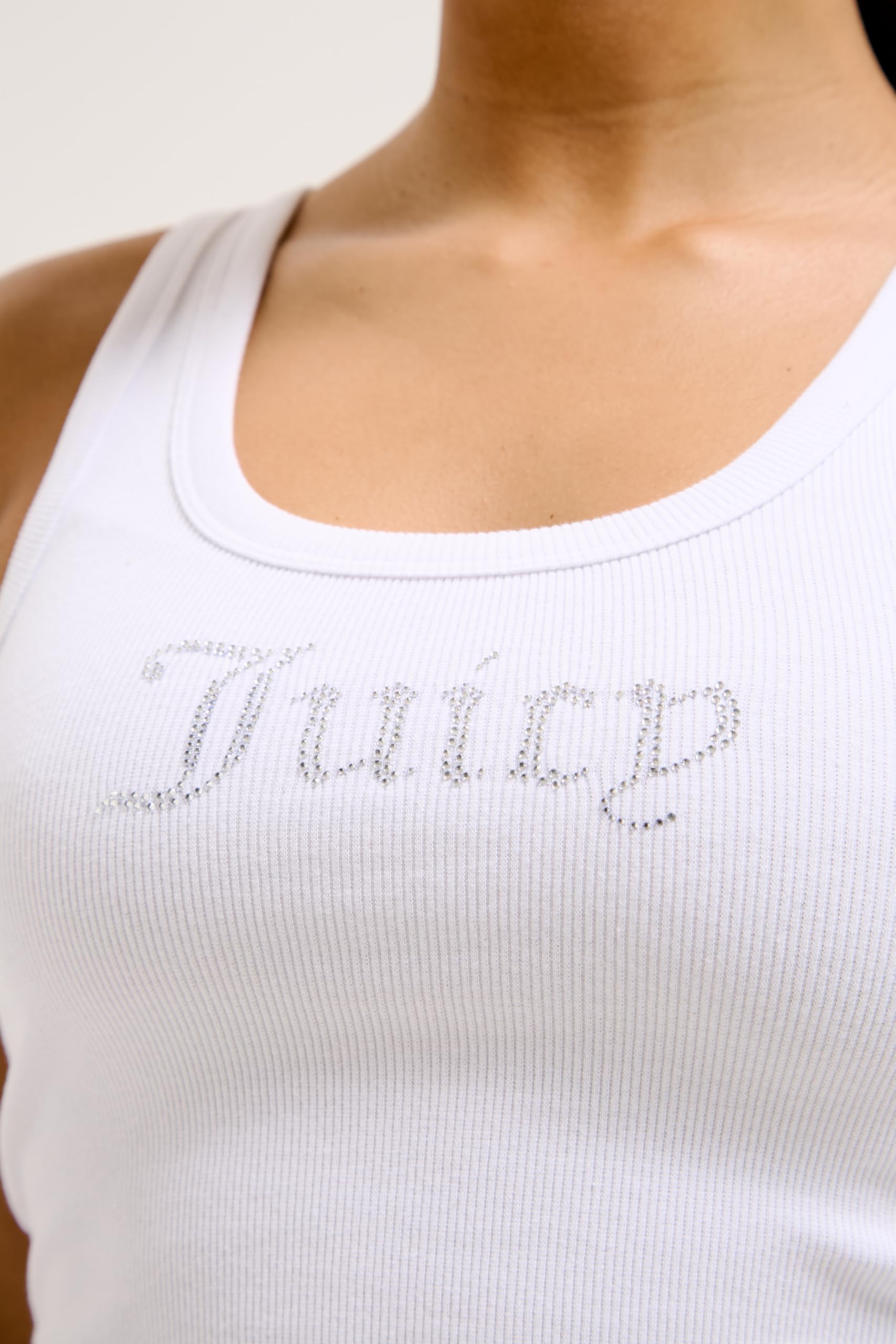 Juicy Couture Thin Strap Racer Vest - Figurbetonte Sportliche Weste Mit Applikationen In Versch. Farben Chaleco de Moda Mujer