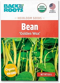 Back to the Roots 100% Organic Seed Packet - Bean 'Golden Wax' 8.4g