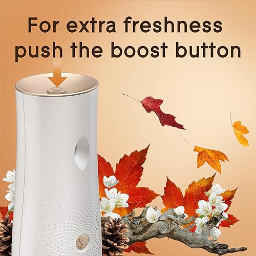 Miniatura 7 de Glade Repuesto automático en aerosol, ambientador para el hogar y el baño, maderas de cachemira, 6.2 onzas, 2 unidades