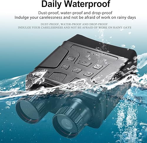 Miniatura 5 de ZIYOUHU Gafas de visión nocturna prismáticos de visión 4K para adultos prismáticos de pantalla grande de 3 pulgadas para guardar fotos y videos