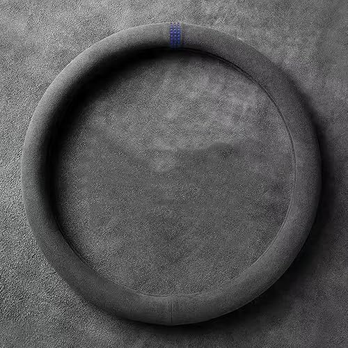 Miniatura 1 de ZIRIA Funda negra para volante de automóvil, para Audi A4L A6L A3 A1 Q2 Q3 Q5 Q7 Q8 A5 A7 A8L B6 B7 B8 Accesorios interiores de coche