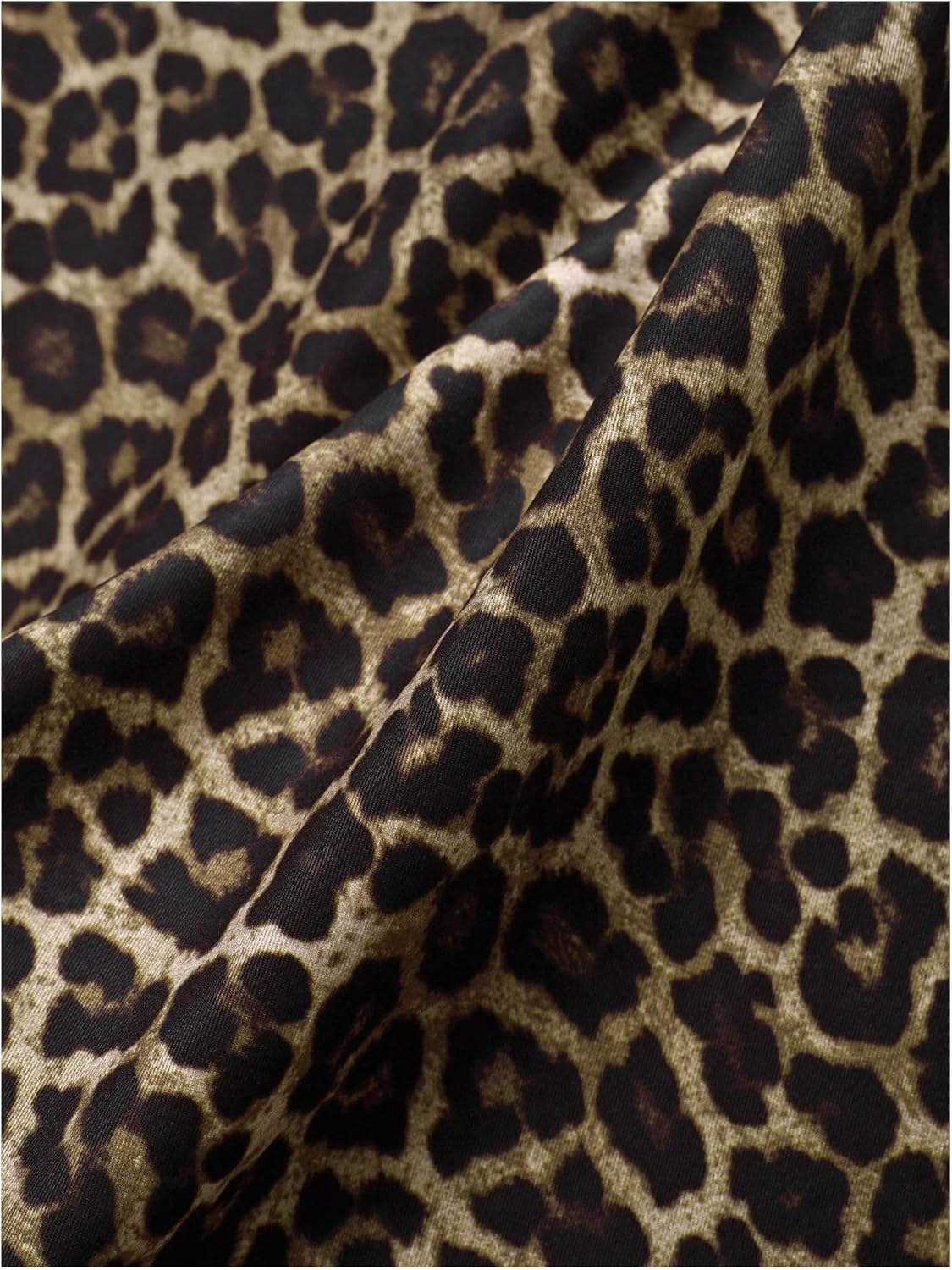 Floerns Women's Leopard Print Spaghetti Strap Cami Dress Cheetah Flared Mini Dress Brown Leopard Medium - Image 5