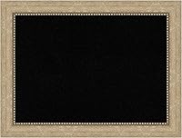 Vista 9 de Amanti Art Tablero de corcho negro para pared, tablero de visión de 18 x 26 pulgadas con marco champán, decoración de oficina mediana