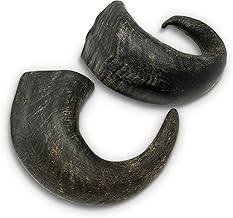 Wild Eats Water Buffalo Horn No Hide Dog Bones & Chews (All Natural Single Source Protein, Grain Free Treat, Long Lasting Dog Chews & Bones (2 Pack, Medium-Horn)
