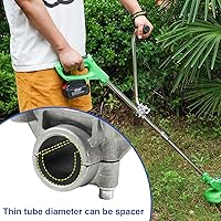 Vista 5 de Mango de malezas, extensión de mango ergonómico universal con accesorio para cuidado del césped, paisajismo y ribete de patio