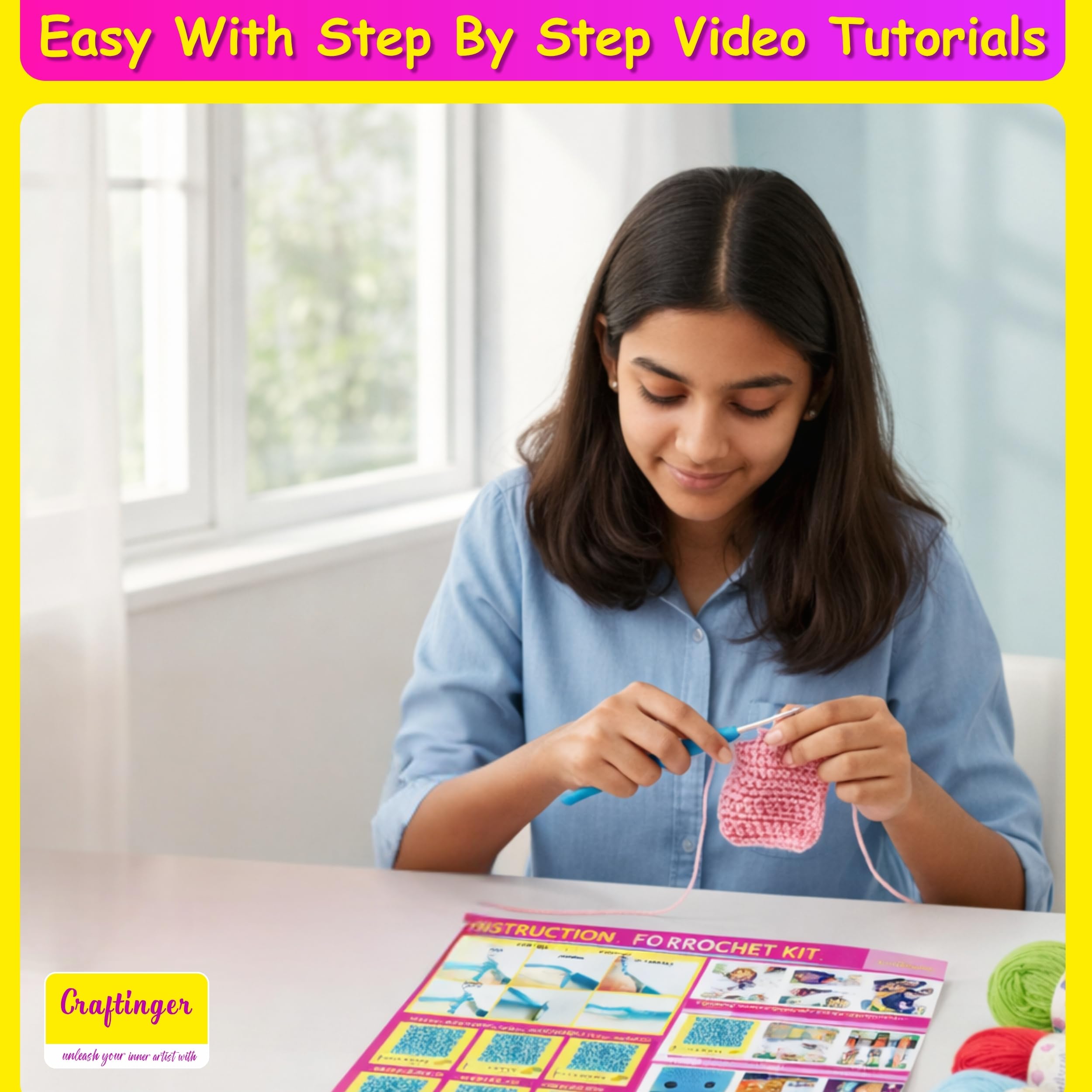 Crochet Starter Kit: All-in-One DIY Crafting -6