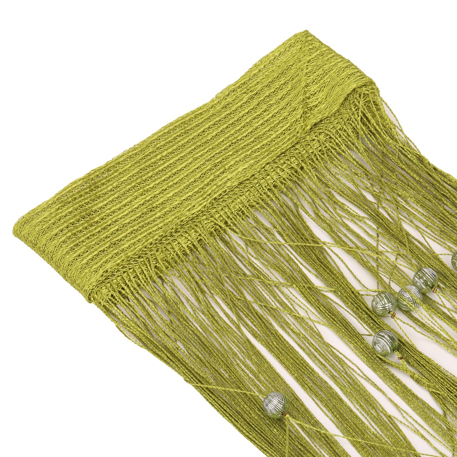 Trimming Shop Glitter Beaded String Curtains Polyester Fly Screen Room Divider Fringe Panel Spaghetti Tassel Curtain Decorative for Doorway Windows & Event Decoration - Image 3