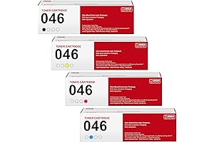 046 Toner Cartridge Replacement for Canon 046 (4-pack)