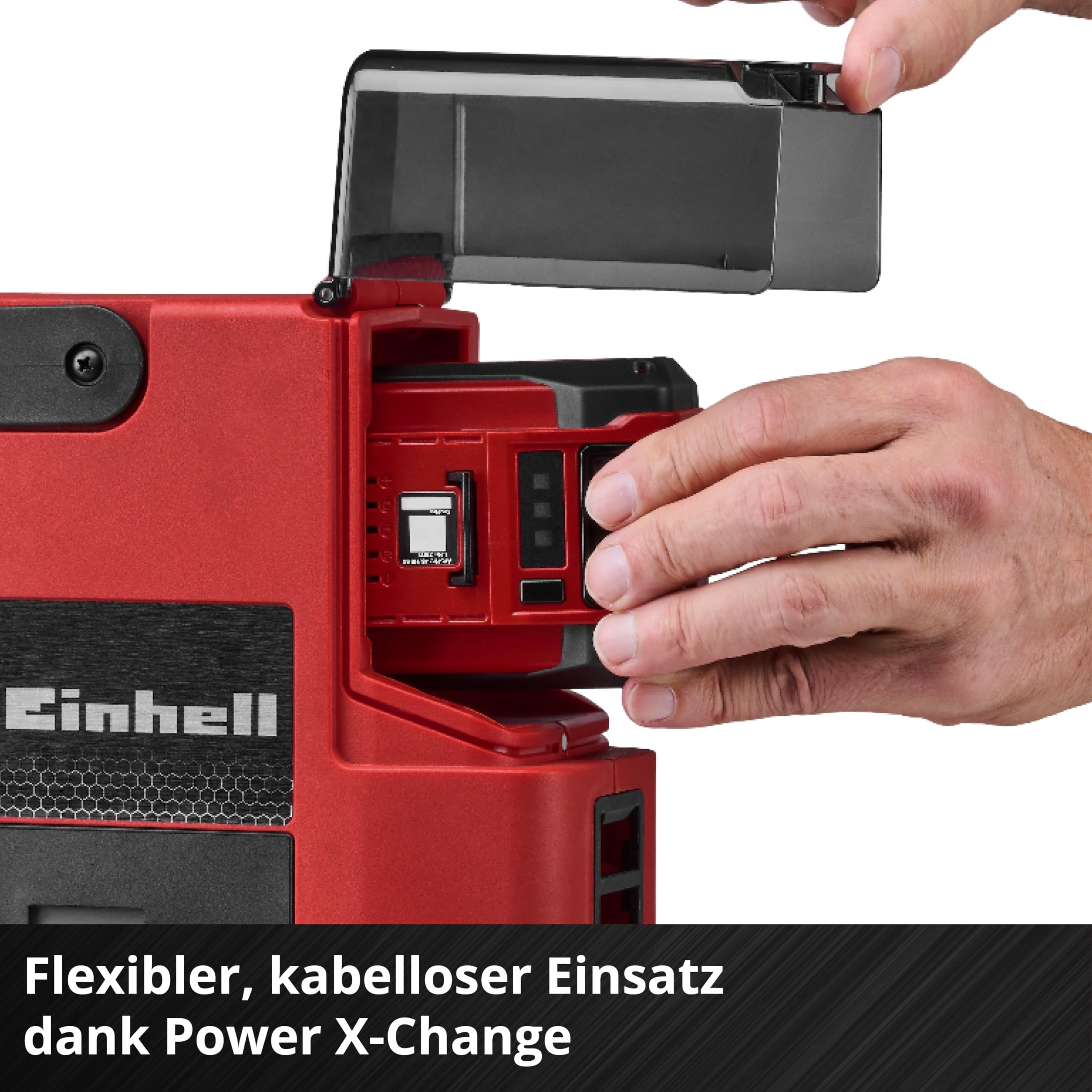 Einhell Akku-SUP-Pumpe SUPPERO 18/380 PXC (18 V, Inflation + Deflation, max. 1,38 bar / 20 PSI, max. 380 L/min, Auto-Stop, Tragegurt, inkl. 7 Adapter, ohne Akku)