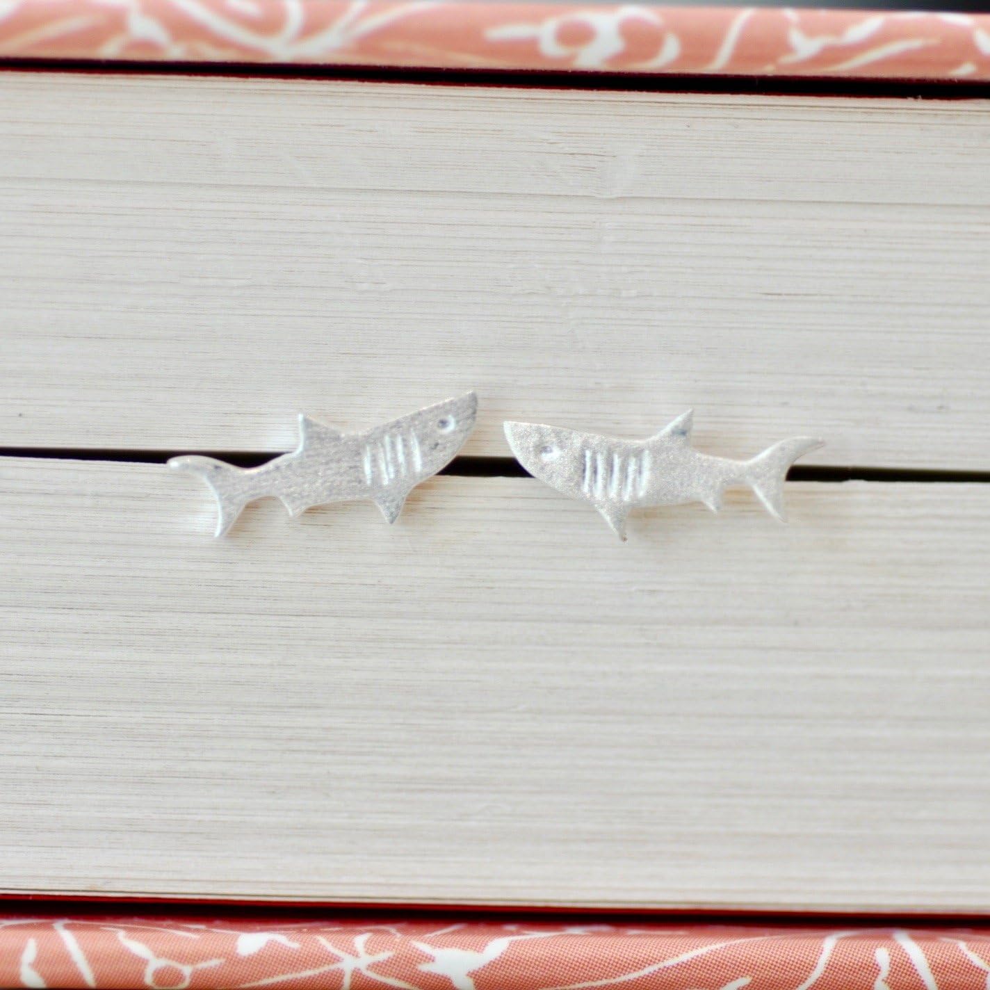 Shark Stud Earrings in Sterling Silver - Jamber Jewels - Image 5