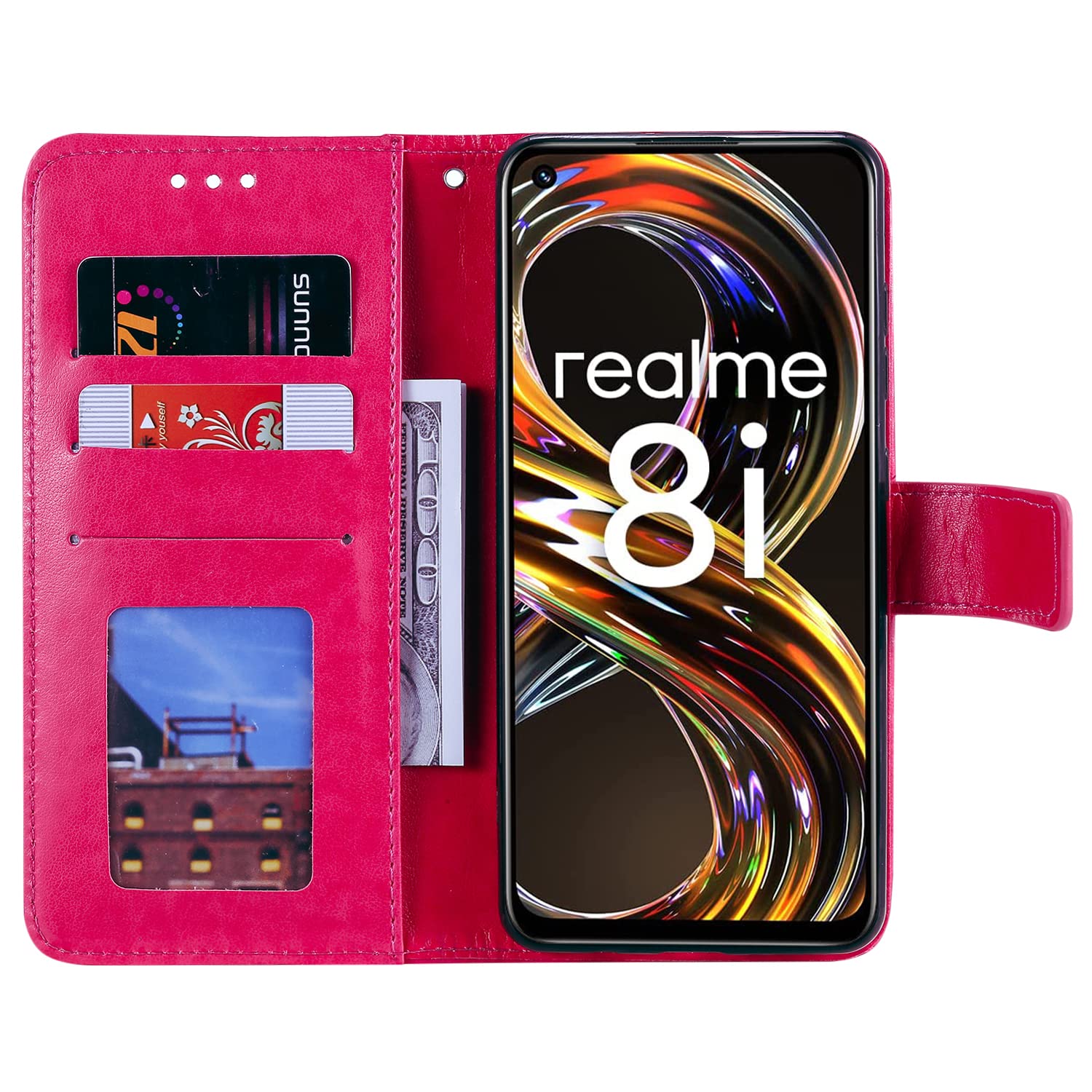 Custodia Portafoglio Con Supporto Stand E Slot Carte Cover Per ZTE Nubia Red Magic 6s Pro Cover, Custodia Portafoglio In Cinturino Magnetico Chiusura Sicura