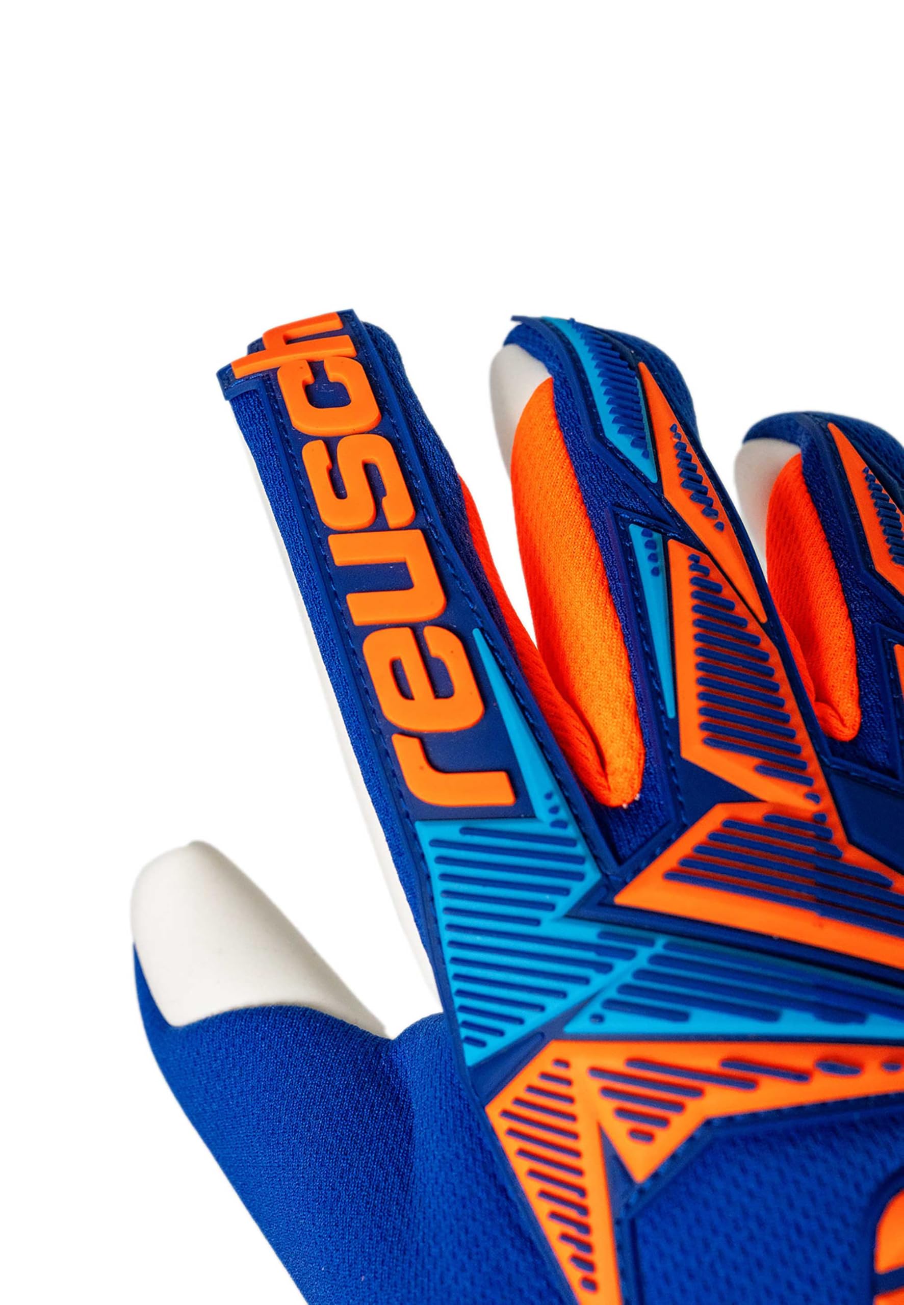 Reusch Guanti da portiere da uomo | ottima presa e vestibilità perfetta | traspiranti | per allenamenti e partite | erba sintetica ed erba naturale | taglie 7,5-11 | Attrakt Freegel Advance