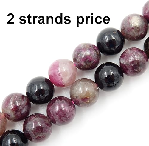 Miniatura 86 de Cuentas de piedras preciosas de primera calidad para la fabricación de joyas, cuentas de piedra natural preciosa al por mayor, 2 hebras de granate