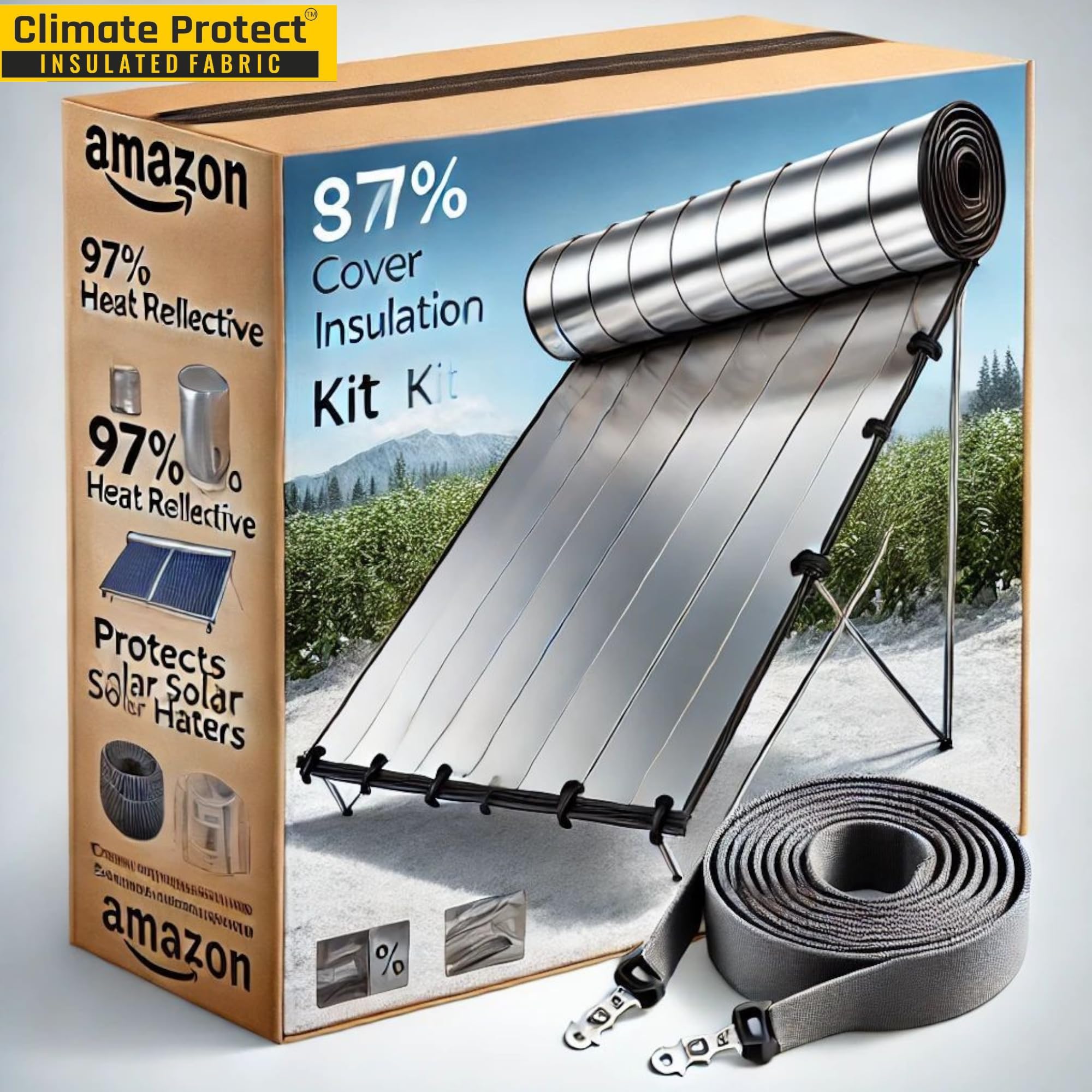 Solar Tube Protector - 97% Heat Shield -3