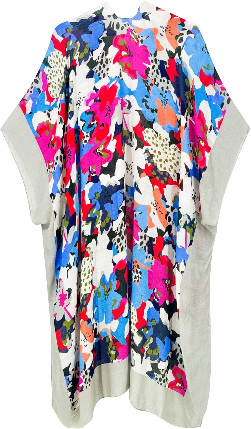 Breezy Lane Women's Kimono Cardigan Summer Swimsuit Coverups Beach Cover Up with Floral Print for Vacation - Image 3