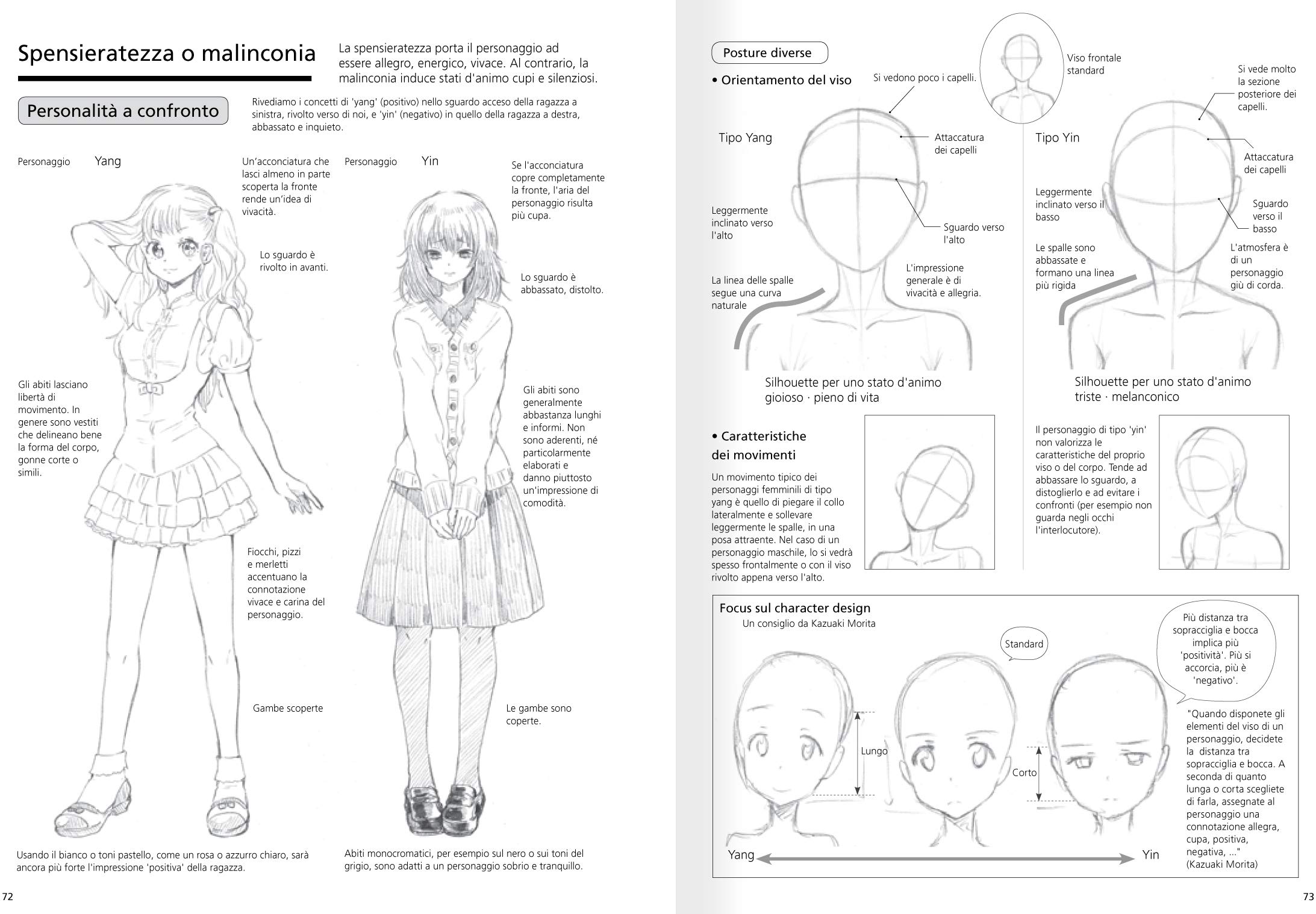 Espressioni e sentimenti. Definizione dei personaggi
