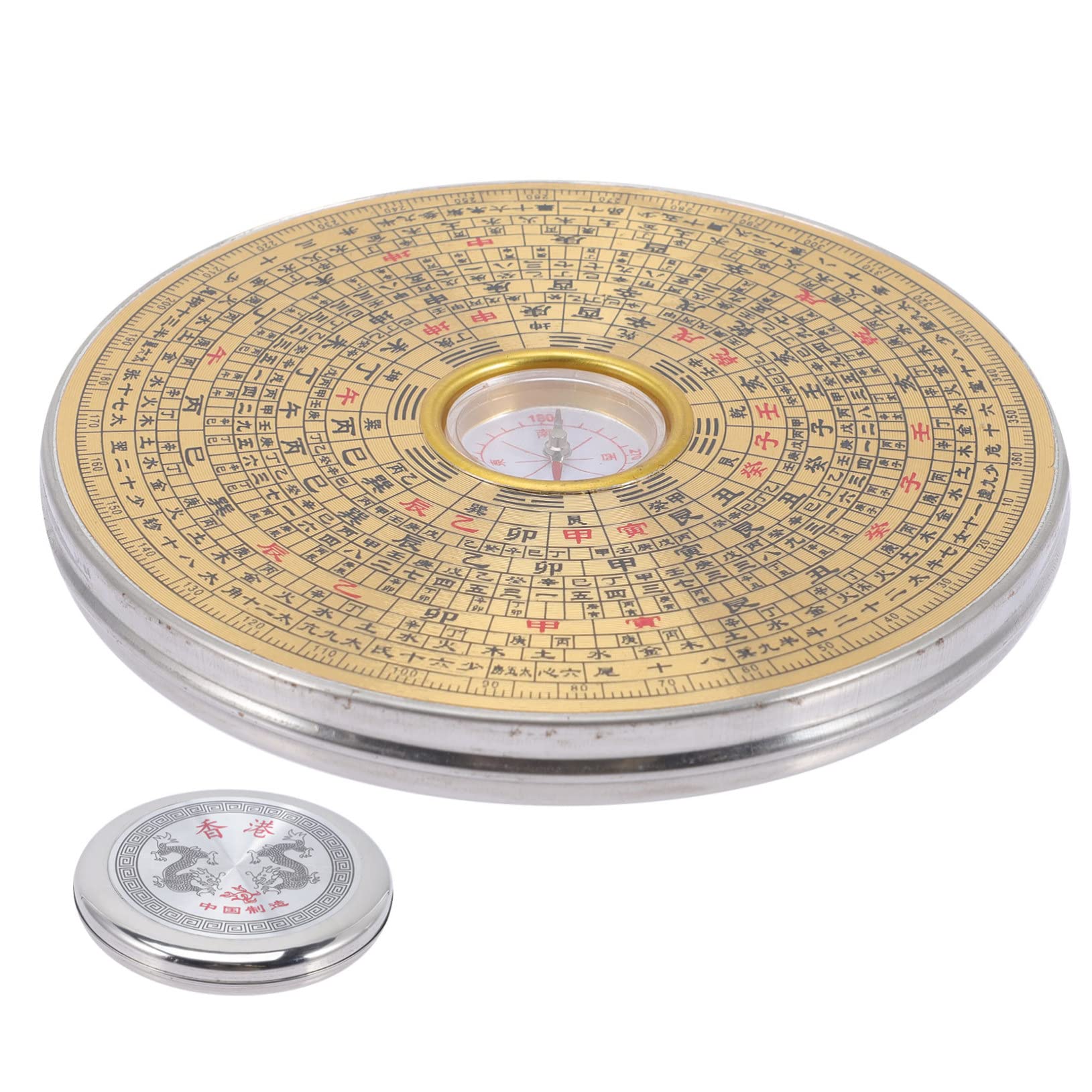 BESPORTBLE Bussola Tavolo Da Campeggio Ornamenti Insoliti Per La Casa Compass Da Campeggio All'aperto Meridiana Tascabile Golden Acciaio Inossidabile