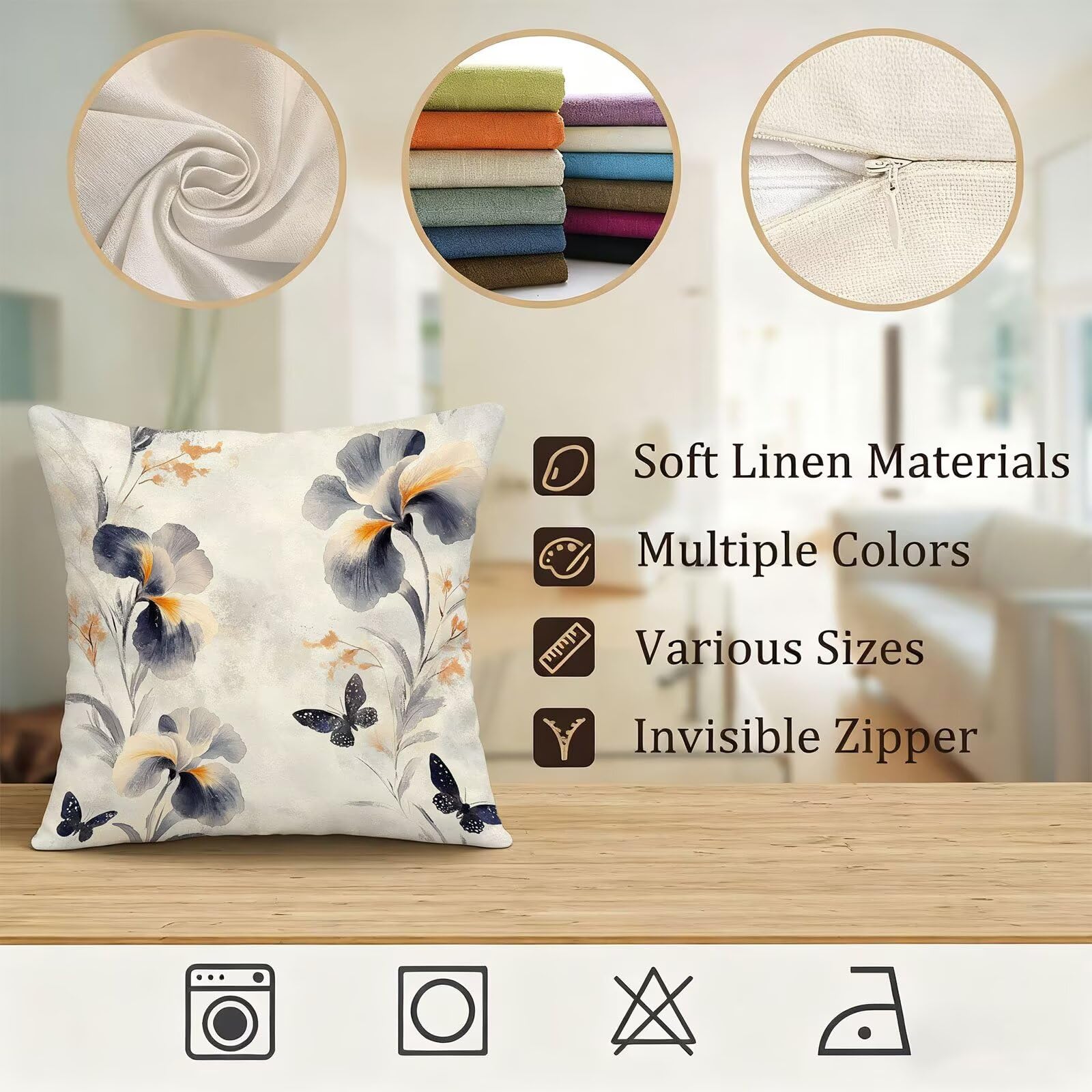 PúRpura Funda Cojin 60x60 Gris Funda Almohada 60x60 Cojines Sofa Súper Suave Fundas Cojines Decorativos Fundas Almohadas 4 Piezas Almohada Cervicales y Cuello, para Hogar Cama Salon Decoracion E - 605
