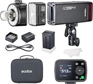 Godox AD200 Pro II AD200ProII Strobe Light, One-Tap Sync with X3, Bi-Color LED Modelling Led, Color Group Indicator, Adjus Price In India