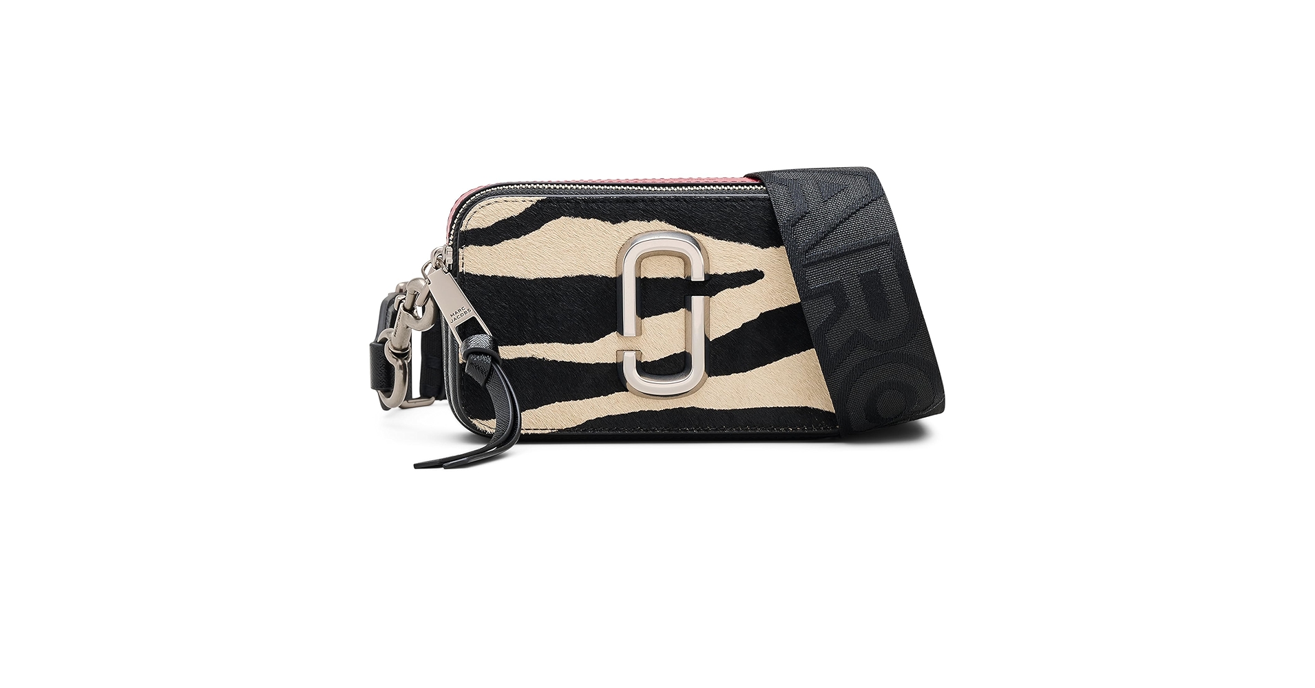 Marc Jacobs The Zebra Haircalf Snapshot, Black/White: Handbags