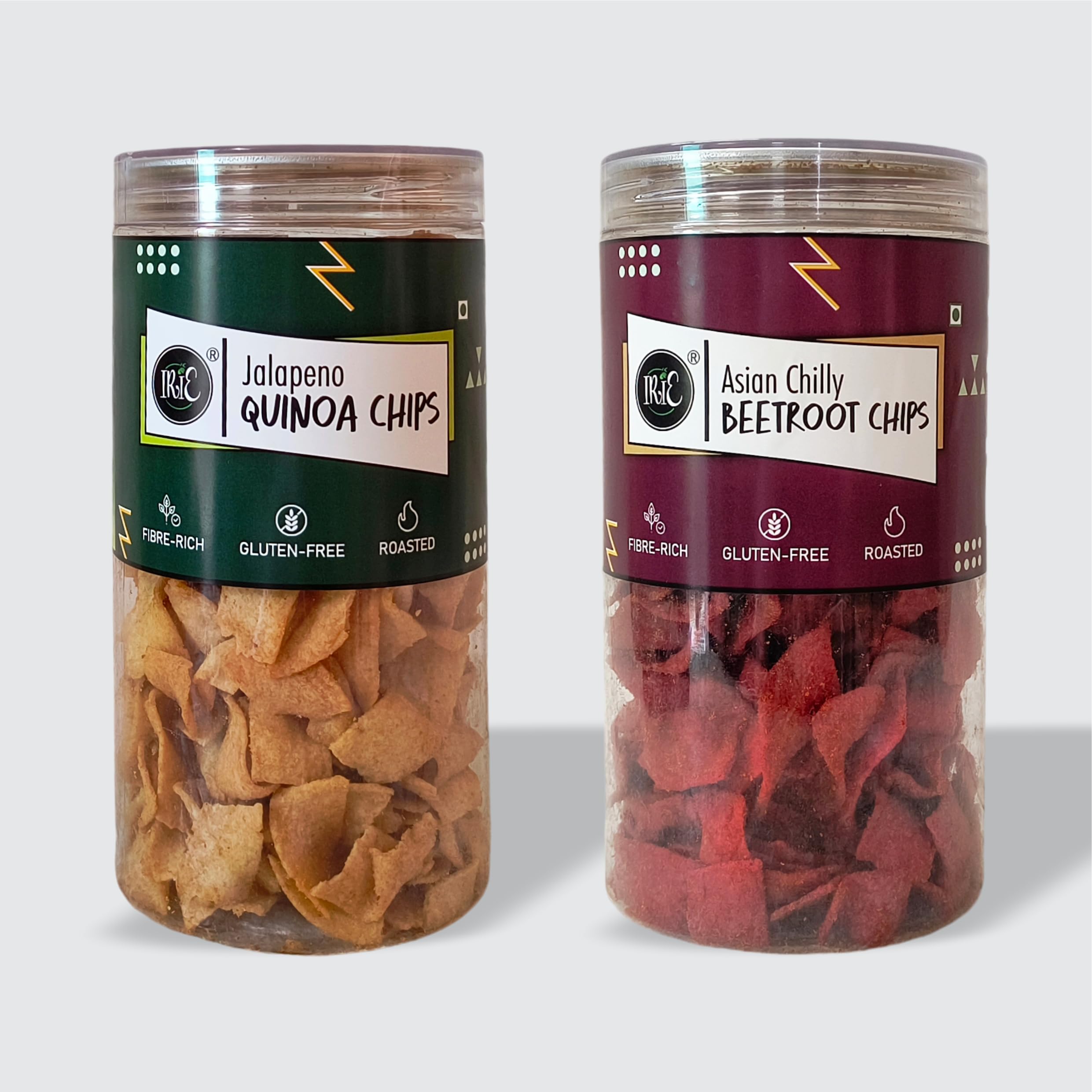 IRIE Asian Chilly Beetroot Chips & Jalapeno Quinoa Chips | Roasted Healthy Chips | Gluten-Free | Oil Free || Healthy Snack - 130g Each - Combo Pack of 2 (B0BXS8MH4Y) Amazon Price History, Amazon Price Tracker