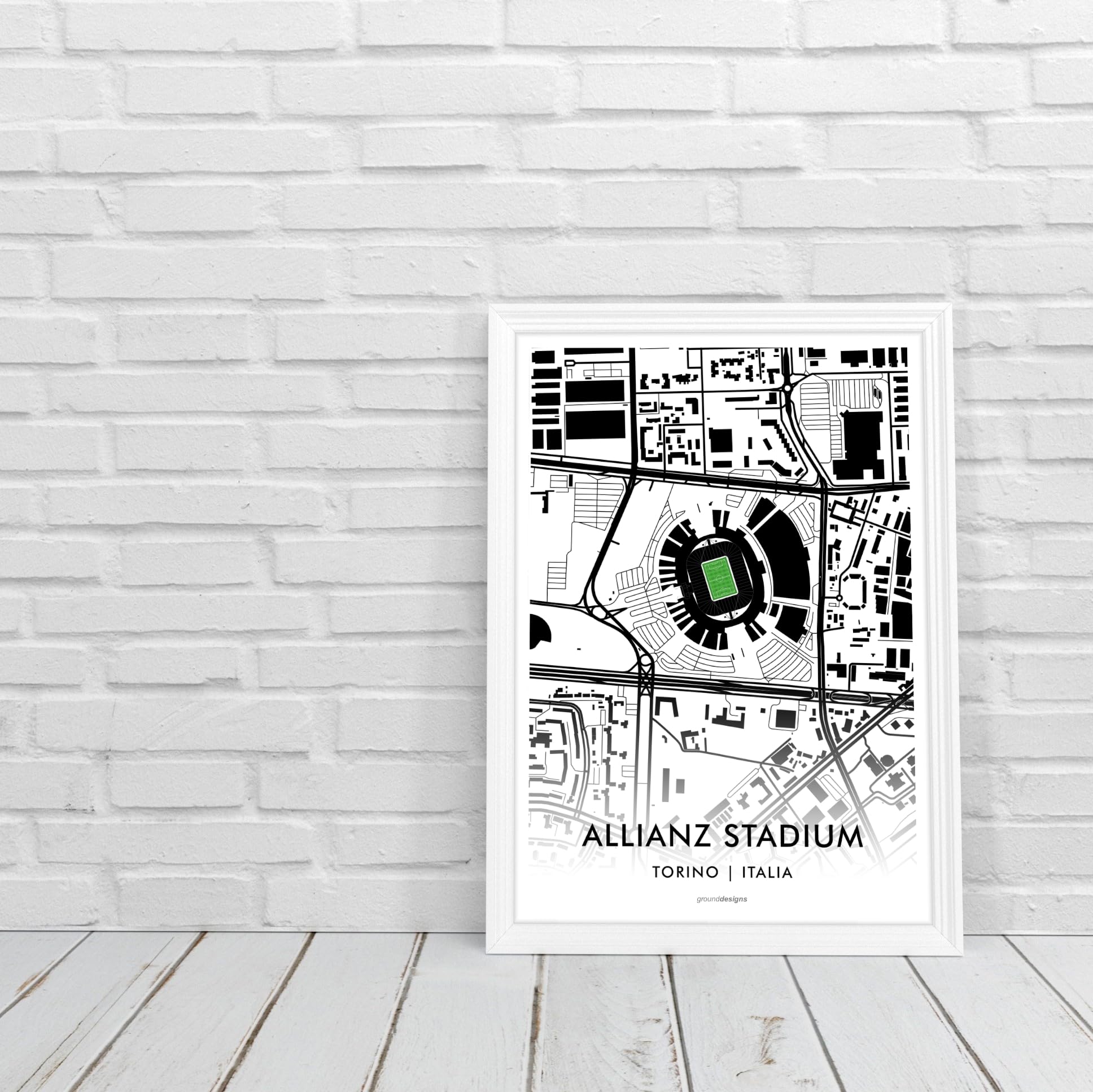 JUVENTUS FC Mappa artistica formato A3