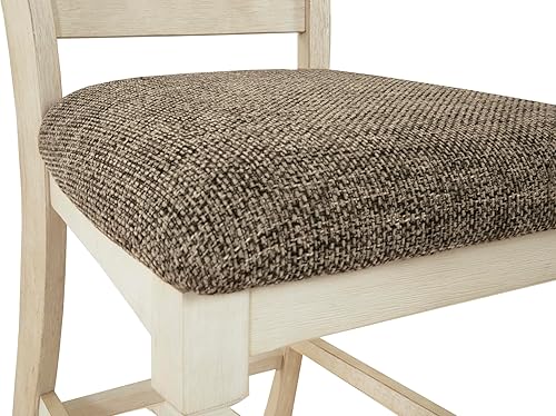 Miniatura 34 de Signature Design by Ashley Tyler Creek Farmhouse Taburetes de bar tapizados de altura de mostrador de 24.38 pulgadas, juego de 2, casi negro Negro