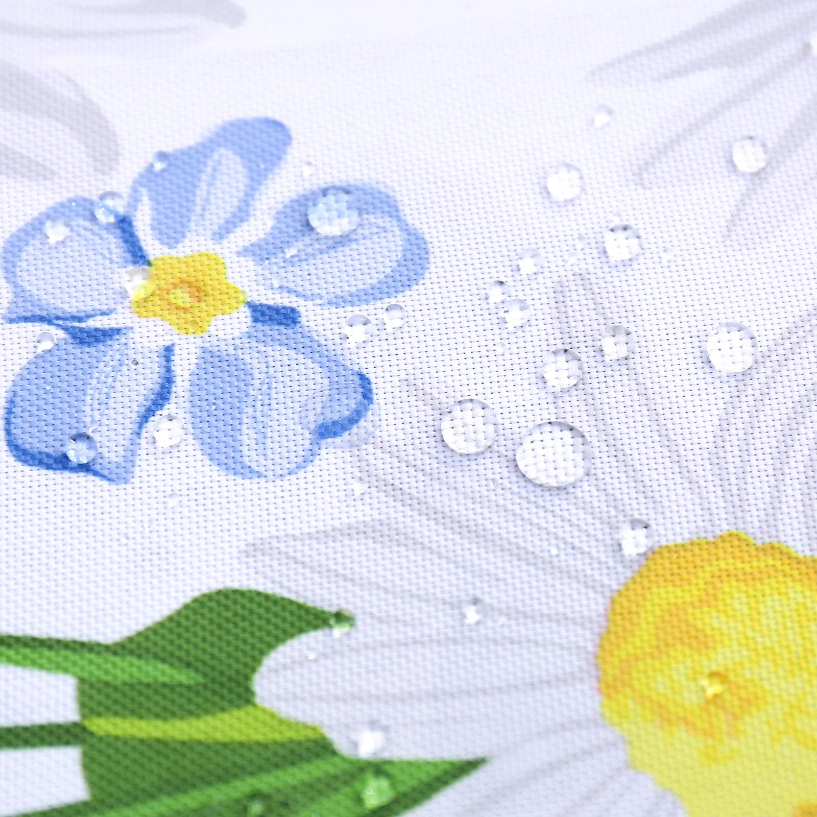 SUQ I OME Patio Outdoor Tablecloth with Umbrella Hole,Garden Tablecloth with Umbrella Hole and Zipper,Table Cloths for Host Backyard Parties BBQs,Family Gatherings(Daisy - Image 4