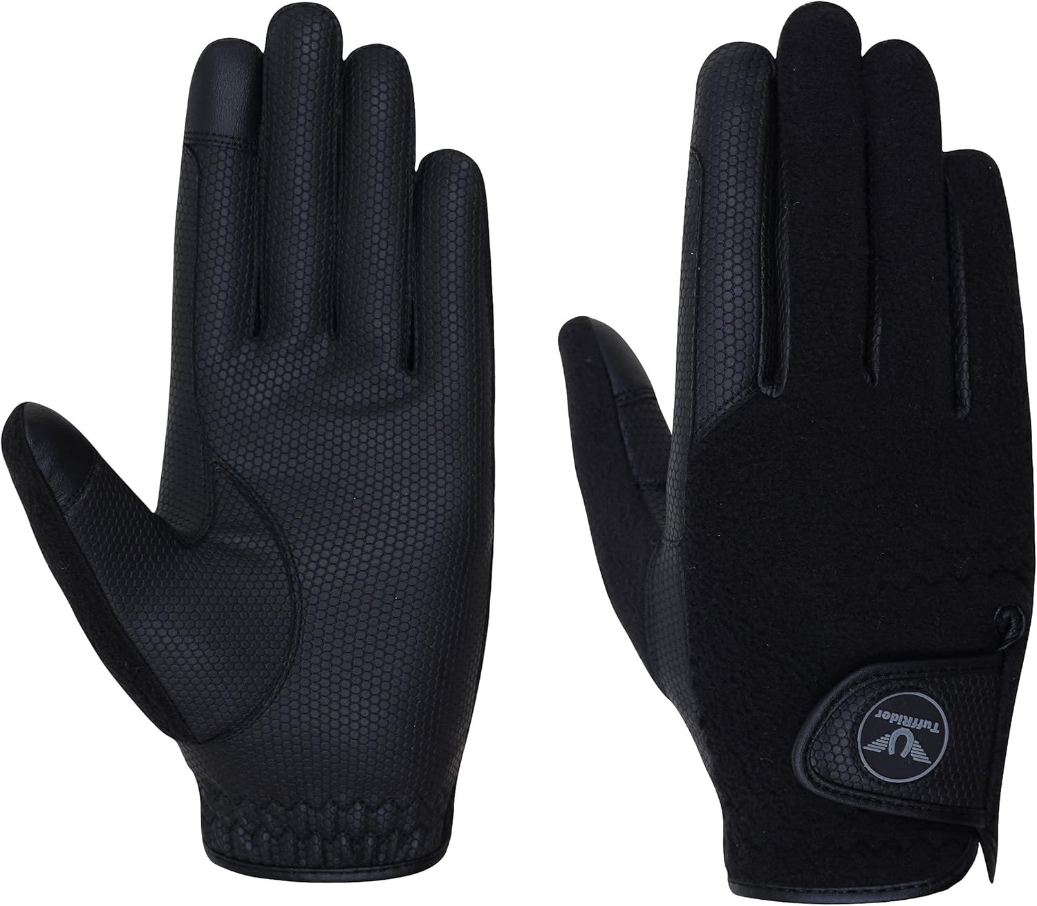 TuffRider Fleece Back Smart Riding Gloves