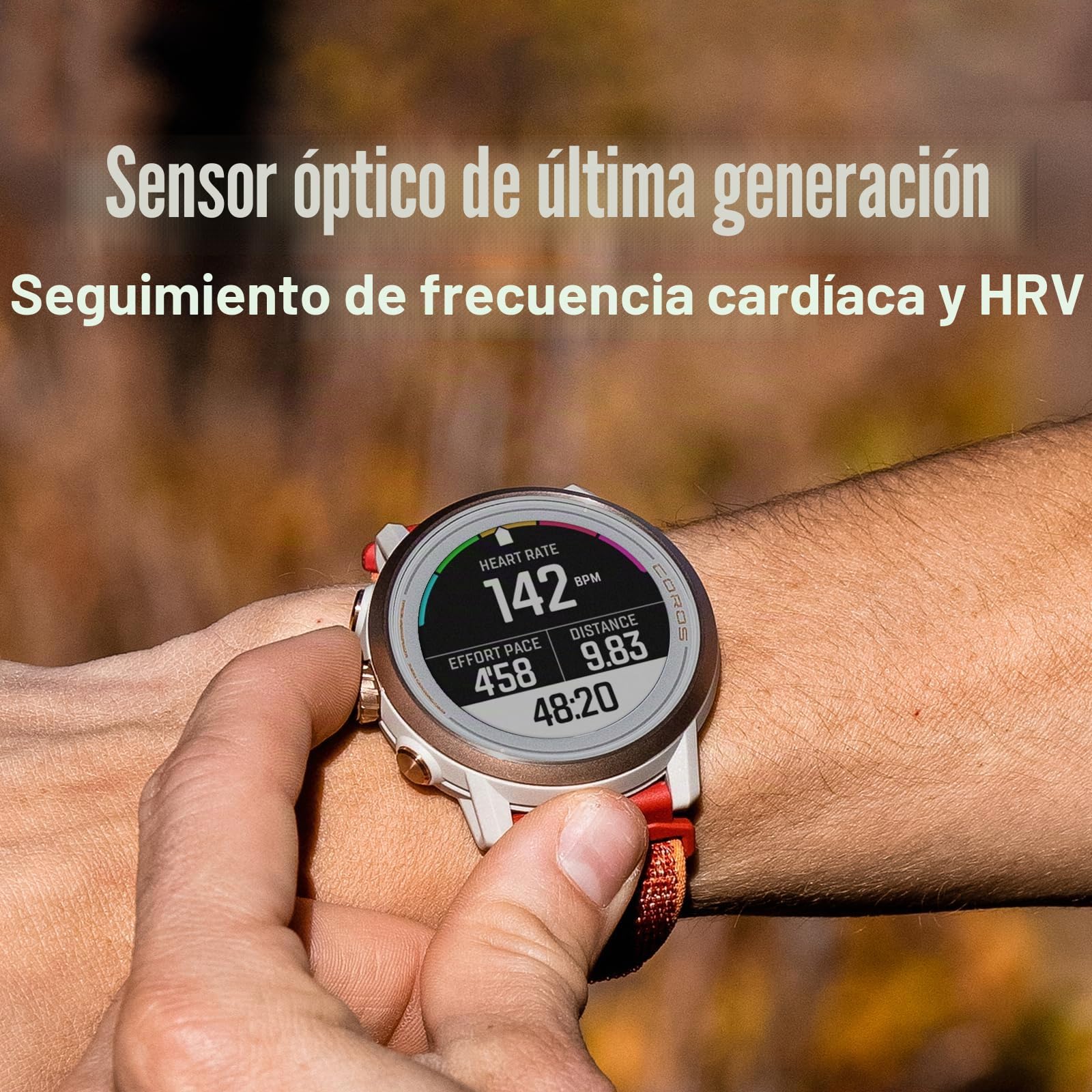 COROS Apex 2 Reloj GPS Outdoor, 1,2" Zafiro Titanio, 17 días de Batería, Navegación en muñeca, Mapas Offline, Monitor de Frecuencia Cardiaca, Medición del sueño, Carrera, Ciclismo, Escalada-Rosa