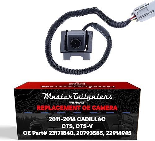 Master Tailgaters Repuesto para Cadillac CTS/CTS-V Sedan (2011-2014) Cámara de respaldo OE Parte # 23171840, 20793585, 22914945