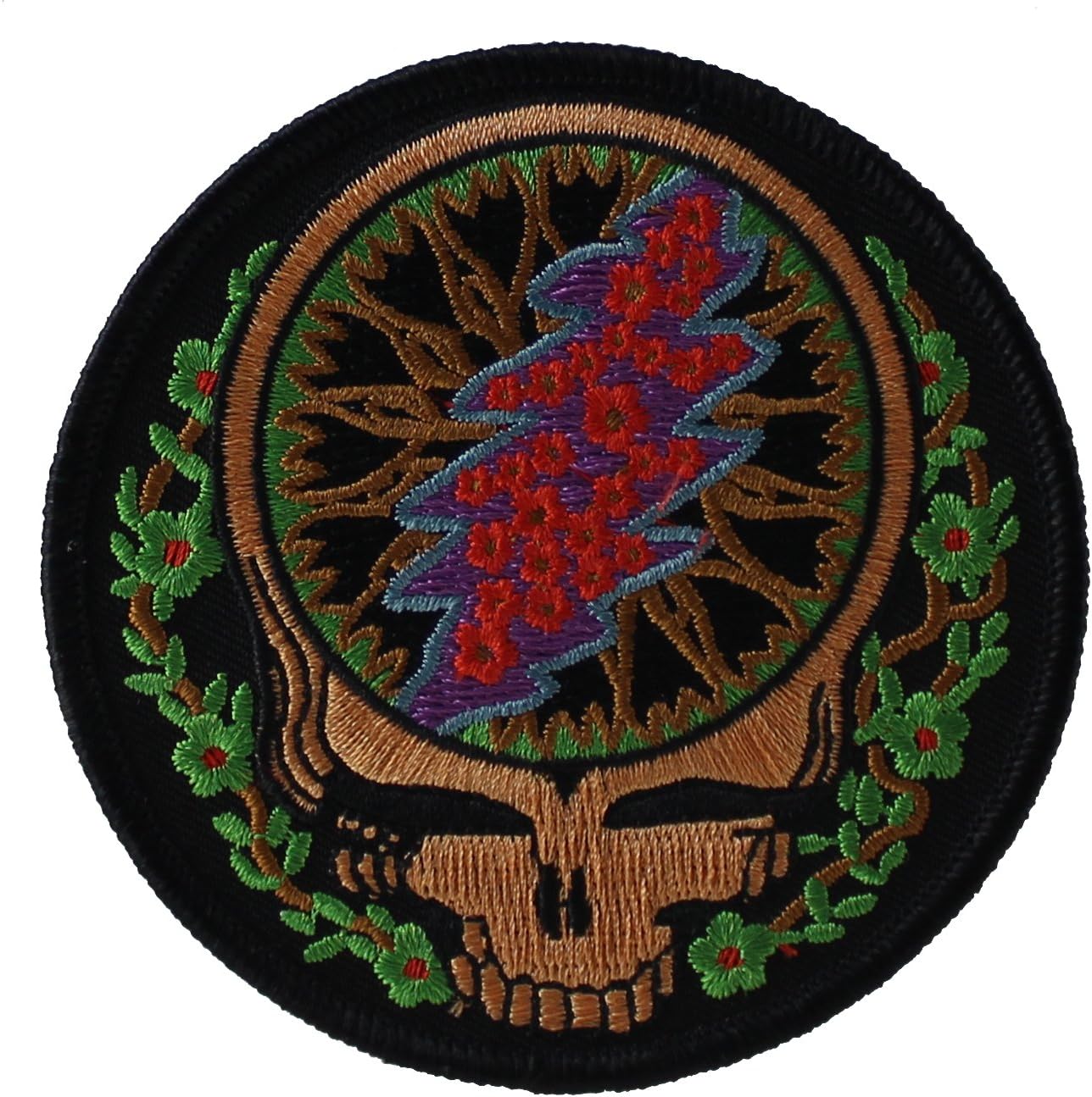 C&D Visionary Application Grateful Dead SYF with Vines Patch Black, 3.5"