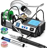 Preciva 927IV Soldering Station, 130W Digital Soldering Iron Kit - 1