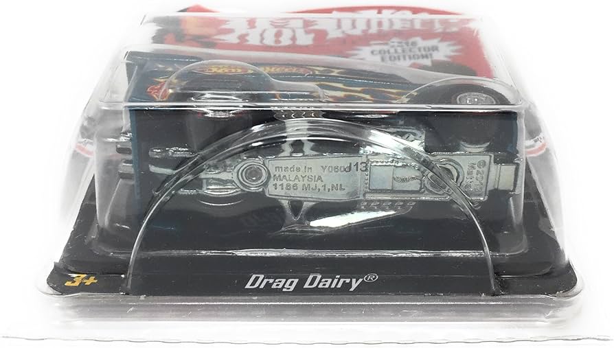 Hot Wheels 2016 Collector Edition #4 Drag Dairy Blue : Amazon.com