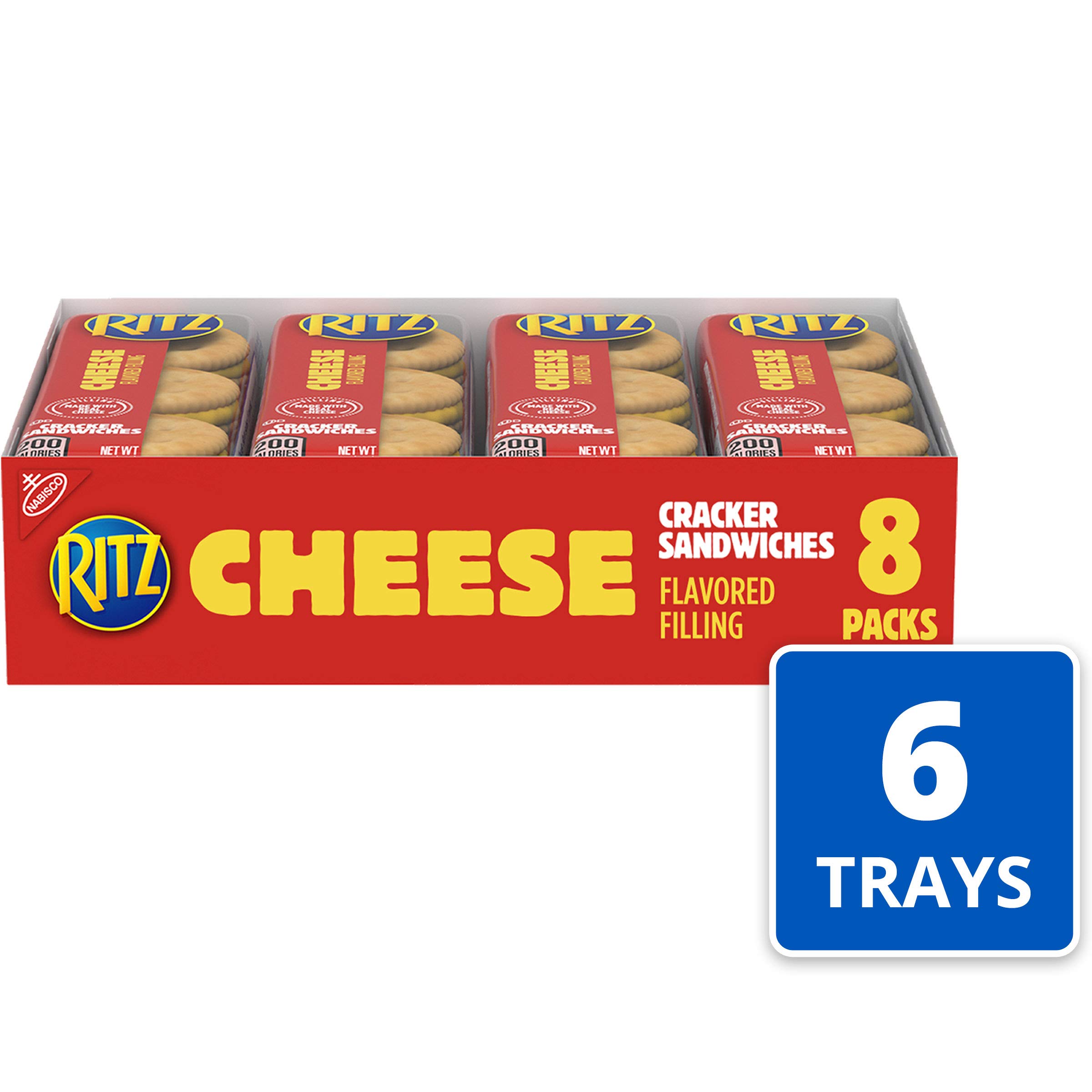 Buy RITZ Cheese Sandwich Crackers, 48 Snack Packs (6 Boxes), 1.38 Ounce