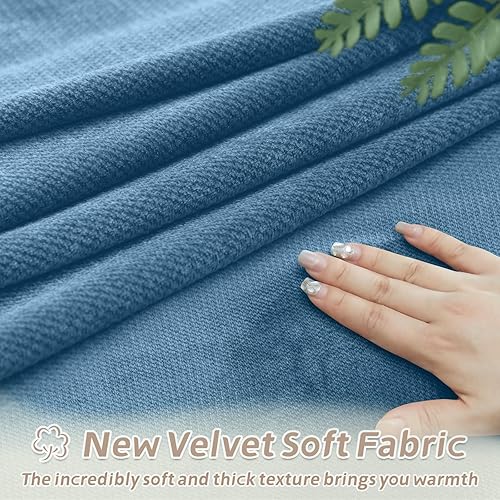 Miniatura 4 de Arfntevss Fundas para sofá reclinable seccional, de terciopelo, lavable, para sofá reclinable, elástica, suave, gruesa, en forma de L, juego de