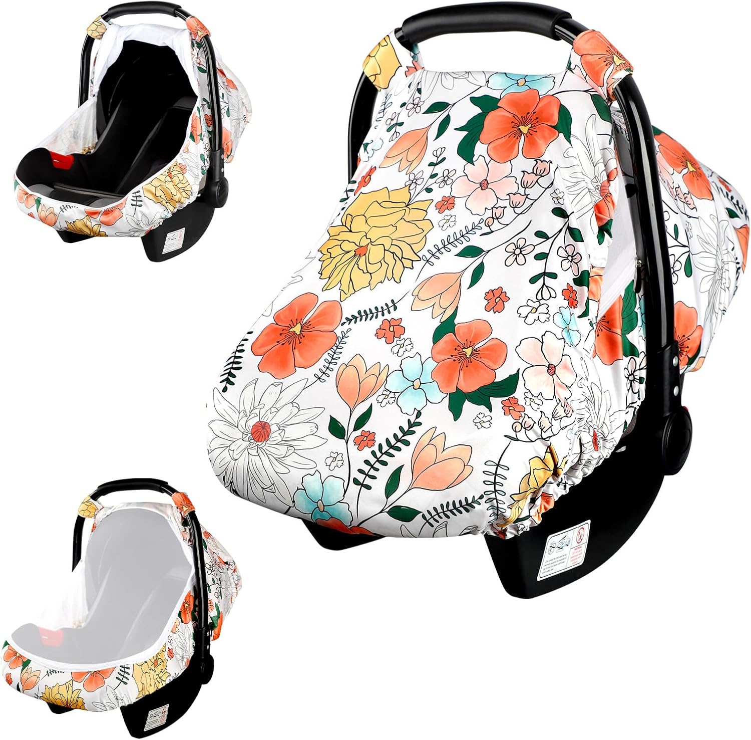 Pea Pod Car Seat Covers for Babies, Infant Carseat Canopy Cover with