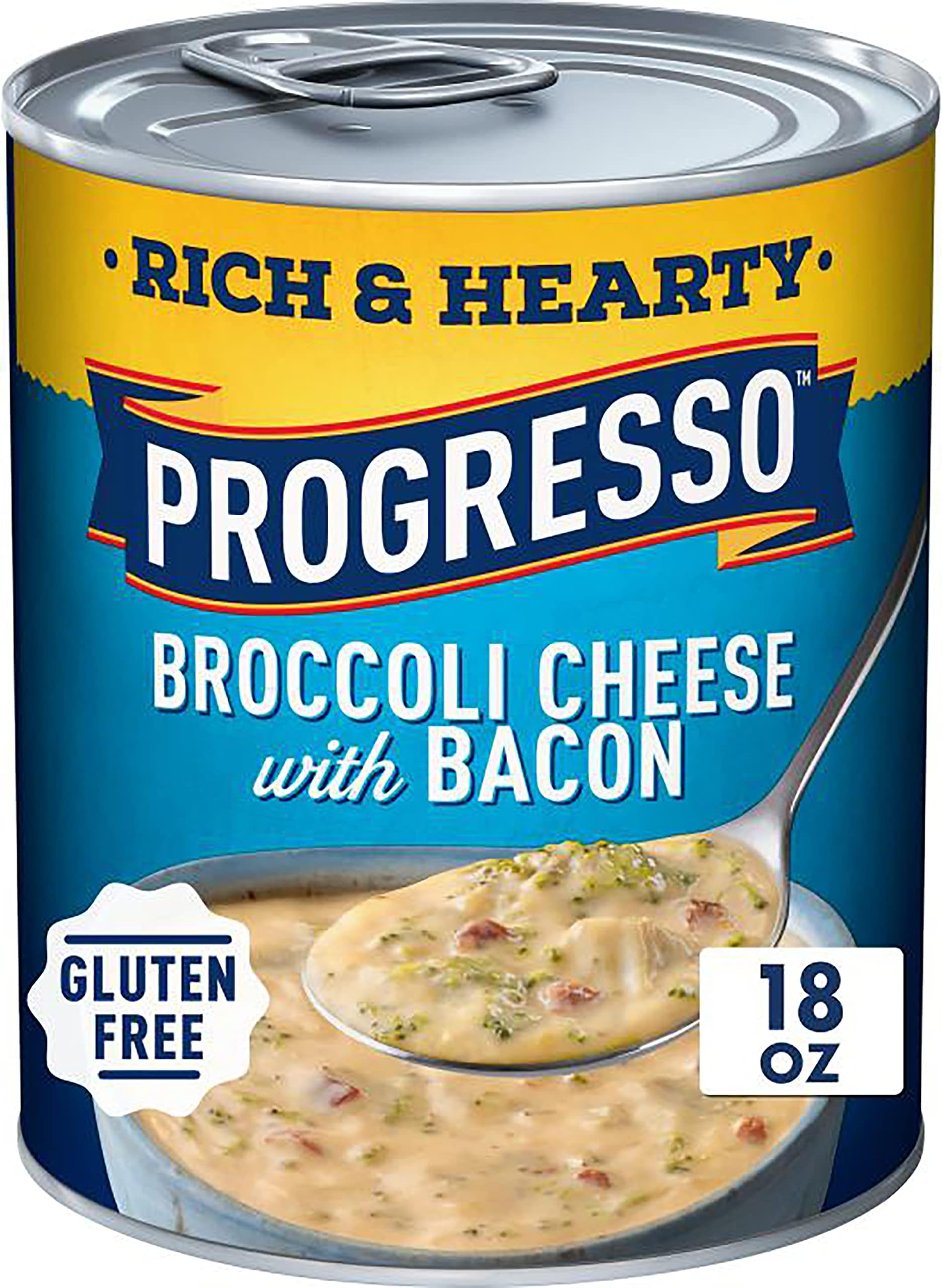 Progresso Rich & Hearty Gluten Free Broccoli Cheese Soup With Bacon, 18 oz.