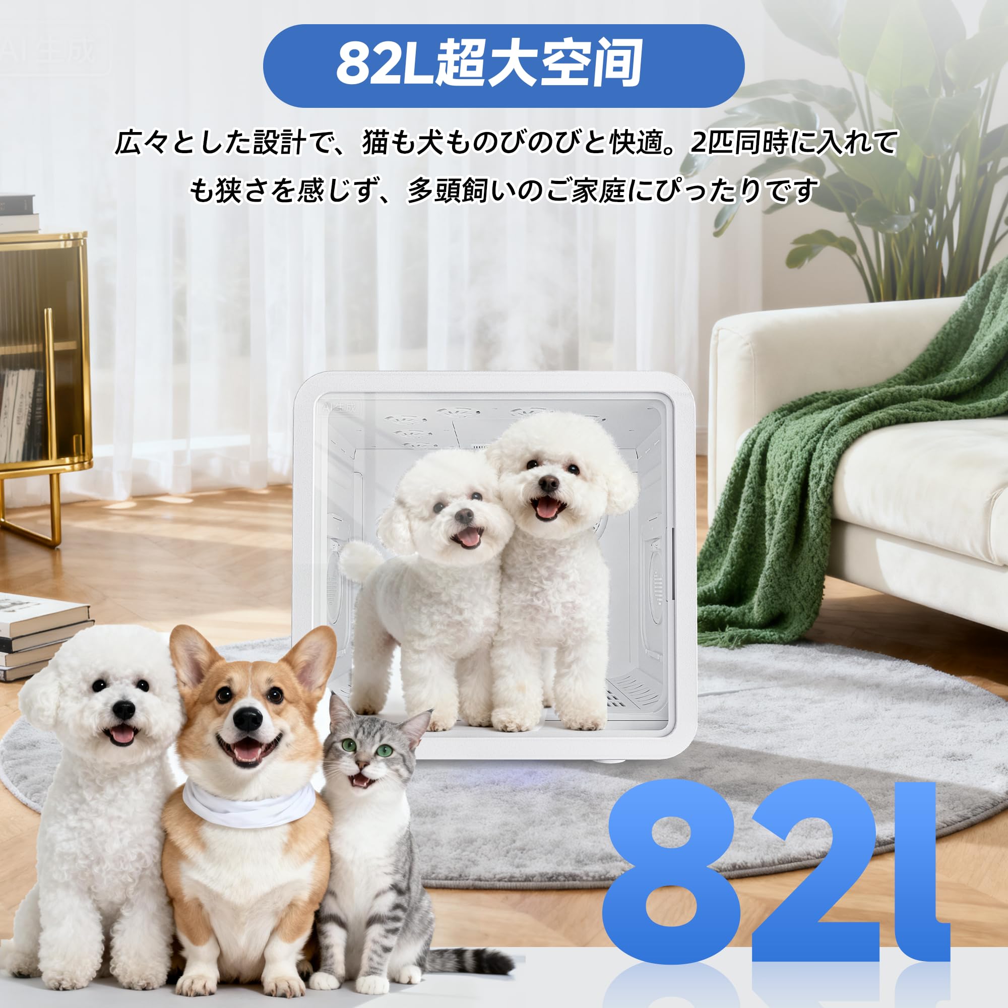 Amazon.co.jp: 【Amazon.co.jp限定】AOHDM ペットドライルーム 2025年