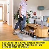KÄRCHER aspirateur sans Fil VCS 3 Nano Flex, autonomie : Jusqu’à 50 Minutes, Tube d’Aspiration articulé, Tuyau Flexible, buse de Sol avec LED, buse de Fentes, Brosse plumeau, 1 Batterie 22 V - 4
