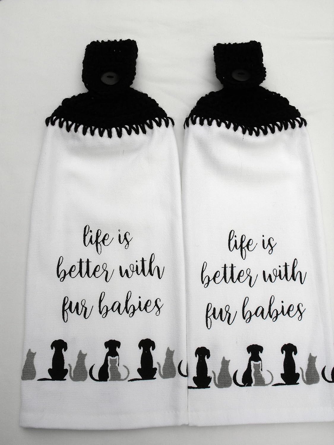 LIFE IS BETTER WITH FUR BABIES 2 HANDMADE CROCHET TOP