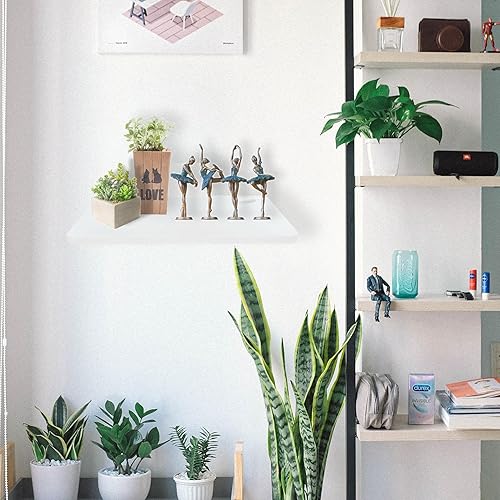 Miniatura 9 de Estante flotante de entretenimiento para DVD, estante de TV de montaje en pared, estante de proyector para pared, perfecto para proyector, PS5,