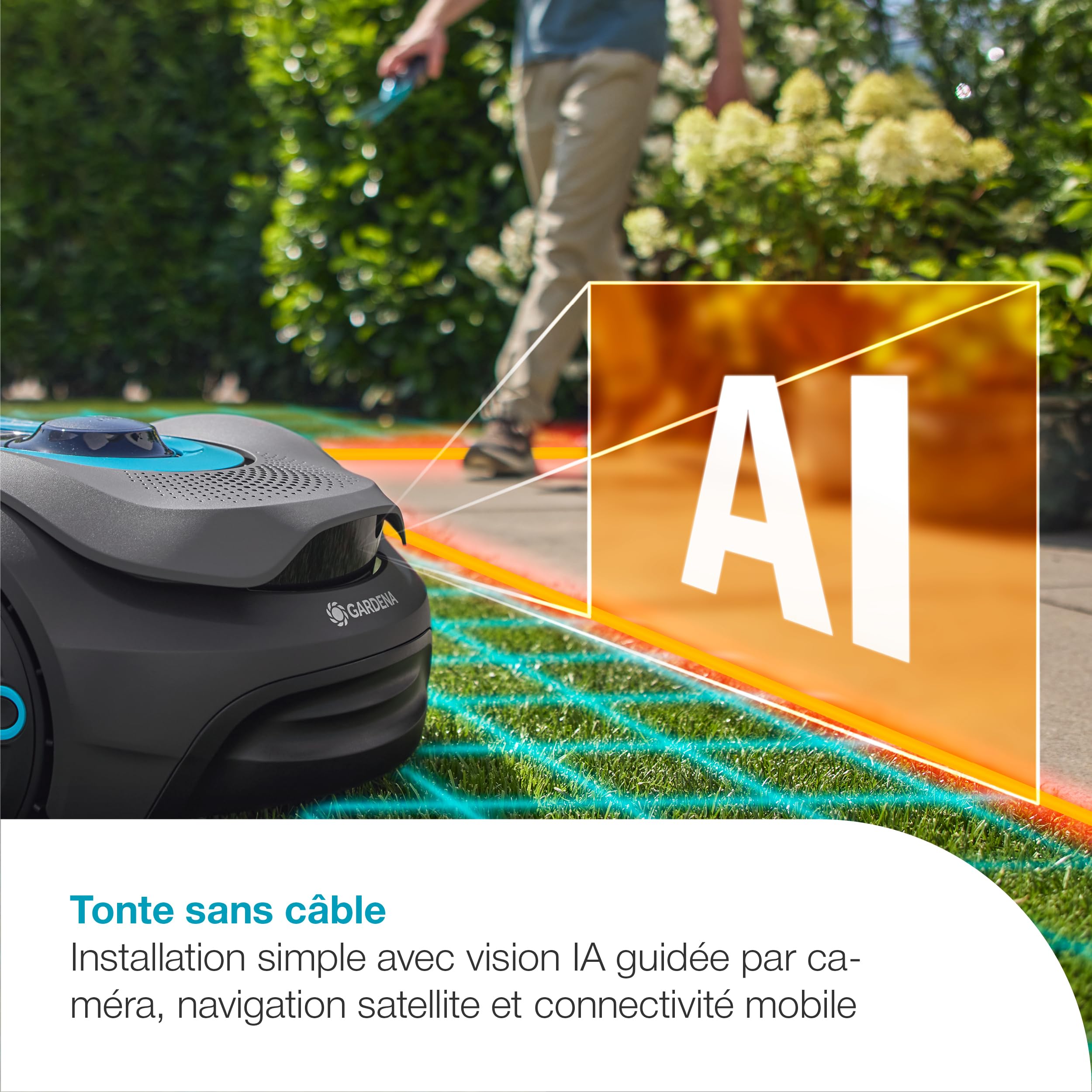 Gardena Tondeuse Robot Smart SILENO Sense 600 m² Tondeuse Robot: Technologie sans Fil périphérique — vue 2
