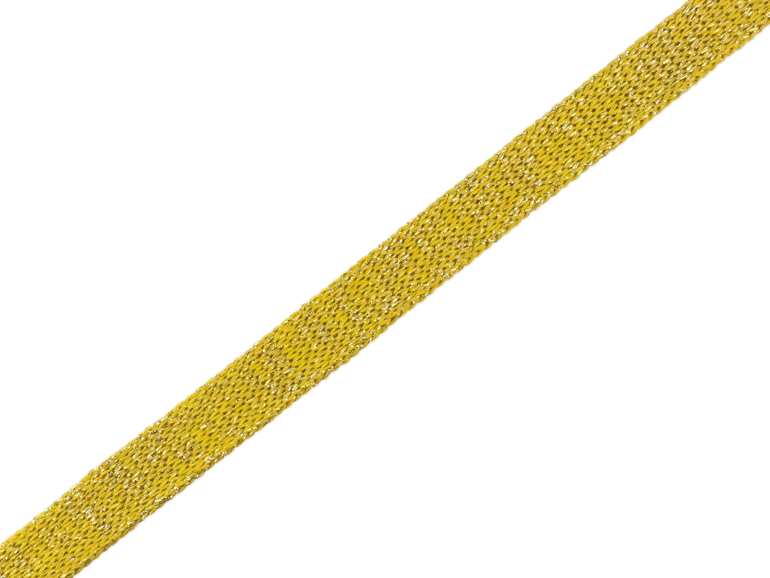 Albstoffe 1 m Flat and Hoody Cord Me Glow Mustard Gold 12 mm