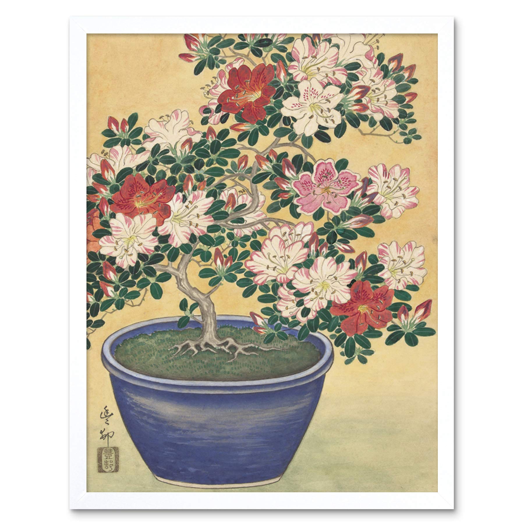 Artery8 Geburtstagskarte Vintage Iris Blumen – Ohara Koson Design, 17,5x12,5cm, Blanko Innen, Mit Umschlag