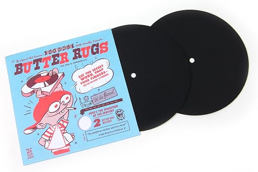 Thud Rumble Baby Butter Rugs 7" Pair - Black