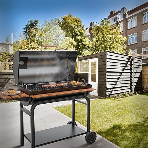 Vista 12 de LS'BABQ Cenicero de acero aluminizado de 27 pulgadas con 2 colgadores de rejilla de fuego, repuesto para parrilla Chargriller Charcoal 1224, 1324