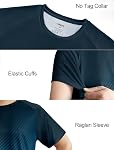 Veepro T-shirts hommes Quick Dry Short Sleeve Crew Gym Entraînement de gymnastique Courir Tee Shirt Lightweight Atheltic Tops